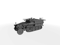 Sd. Kfz. 251/7 II Ausf. C Pionierpanzerwagen mit 37mm PaK 36