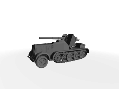 Sd. Kfz. 8 mit 8,8cm Flak 18 schweres Flak-Selbstfahrlafetten Fahrzeug