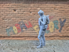 moderne Spezialkräfte Cybersoldat mit FN-SCAR 09