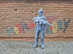 moderne Spezialkräfte Cybersoldat mit FN-SCAR 10