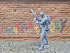 moderne Spezialkräfte Cybersoldat mit FN-SCAR 16