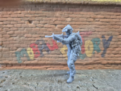 moderne Spezialkräfte Cybersoldat mit FN-SCAR 21